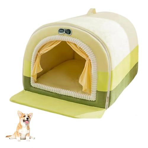 YPDOPORA Gemütliche Hundehütte, Gemütliches Hundehausbett, Hundebett Mit Bezugshöhle, Gemütliche Hundehütte Für Tiefen Schlaf, Hundehütte Innen Mit Abnehmbarem Kissen Für Hunde Und Katzen,Grün,3XL YPDOPORA Gemütliche Hundehütte, Gemütliches Hundehausbett, Hundebett Mit Bezugshöhle, Gemütliche Hundehütte Für Tiefen Schlaf, Hundehütte Innen Mit Abnehmbarem Kissen Für Hunde Und Katzen,Grün,3XL von YPDOPORA