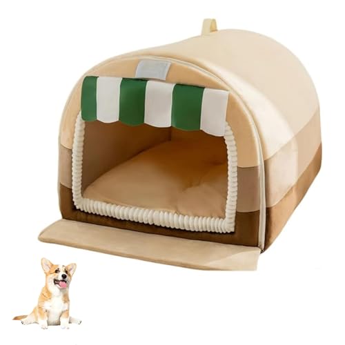 YPDOPORA Gemütliche Hundehütte, Gemütliches Hundehausbett, Hundebett Mit Bezugshöhle, Gemütliche Hundehütte Für Tiefen Schlaf, Hundehütte Innen Mit Abnehmbarem Kissen Für Hunde Und Katzen,Braun,3XL YPDOPORA Gemütliche Hundehütte, Gemütliches Hundehausbett, Hundebett Mit Bezugshöhle, Gemütliche Hundehütte Für Tiefen Schlaf, Hundehütte Innen Mit Abnehmbarem Kissen Für Hunde Und Katzen,Braun,3XL von YPDOPORA