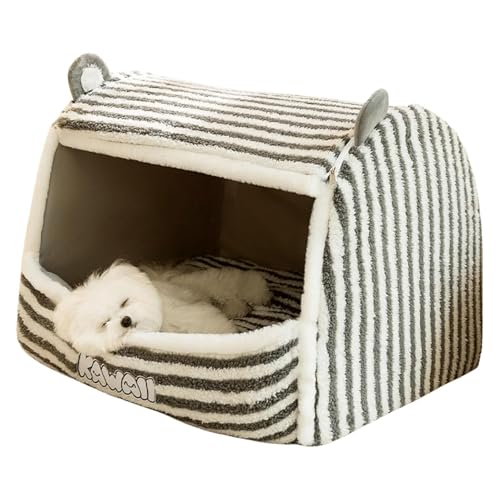 YPDOPORA Gemütliches Hundehaus, Beruhigendes Bett Gegen Angstzustände, Faltbares Warmes Hundebett, Hundebett, Abnehmbare, Waschbare, Weiche, Flauschige Schlafmatte Für Hunde,Grau,2XL YPDOPORA Gemütliches Hundehaus, Beruhigendes Bett Gegen Angstzustände, Faltbares Warmes Hundebett, Hundebett, Abnehmbare, Waschbare, Weiche, Flauschige Schlafmatte Für Hunde,Grau,2XL von YPDOPORA