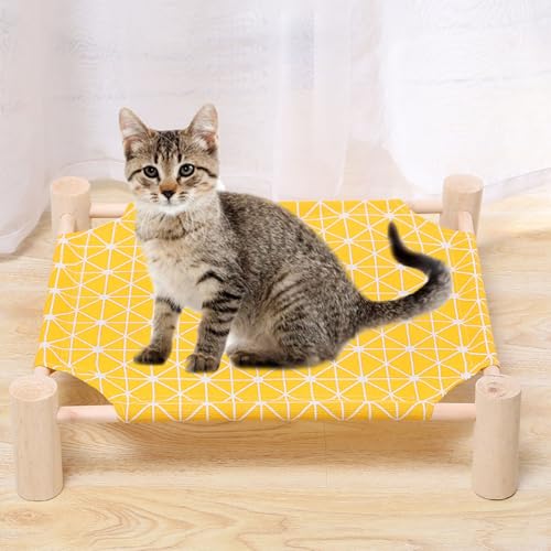 YPDOPORA Hängemattenbett Aus Holz Für Haustiere, Erhöhtes, Atmungsaktives Hundebett, Abnehmbare, Tragbare Katzenbetten Und -Möbel Für Drinnen Und Draußen, Geeignet Für Katzen Und Hunde,C YPDOPORA Hängemattenbett Aus Holz Für Haustiere, Erhöhtes, Atmungsaktives Hundebett, Abnehmbare, Tragbare Katzenbetten Und -Möbel Für Drinnen Und Draußen, Geeignet Für Katzen Und Hunde,C von YPDOPORA