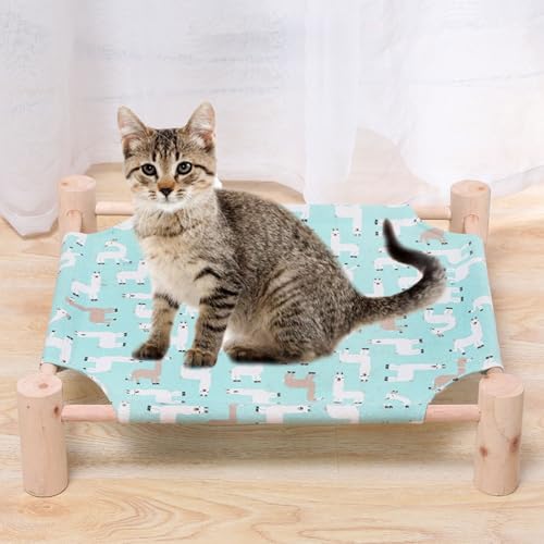 YPDOPORA Hängemattenbett Aus Holz Für Haustiere, Erhöhtes, Atmungsaktives Hundebett, Abnehmbare, Tragbare Katzenbetten Und -Möbel Für Drinnen Und Draußen, Geeignet Für Katzen Und Hunde,E YPDOPORA Hängemattenbett Aus Holz Für Haustiere, Erhöhtes, Atmungsaktives Hundebett, Abnehmbare, Tragbare Katzenbetten Und -Möbel Für Drinnen Und Draußen, Geeignet Für Katzen Und Hunde,E von YPDOPORA
