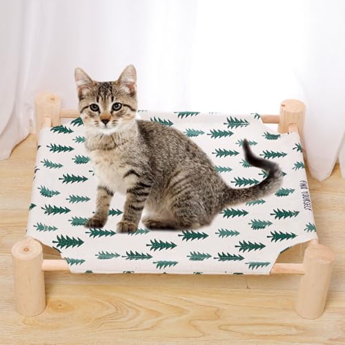 YPDOPORA Hängemattenbett Aus Holz Für Haustiere, Erhöhtes, Atmungsaktives Hundebett, Abnehmbare, Tragbare Katzenbetten Und -Möbel Für Drinnen Und Draußen, Geeignet Für Katzen Und Hunde,F YPDOPORA Hängemattenbett Aus Holz Für Haustiere, Erhöhtes, Atmungsaktives Hundebett, Abnehmbare, Tragbare Katzenbetten Und -Möbel Für Drinnen Und Draußen, Geeignet Für Katzen Und Hunde,F von YPDOPORA