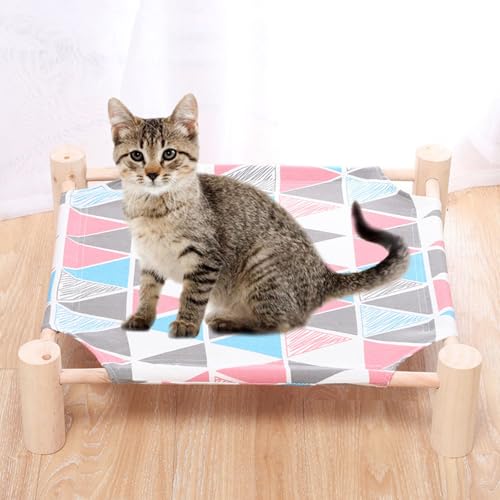 YPDOPORA Hängemattenbett Aus Holz Für Haustiere, Erhöhtes, Atmungsaktives Hundebett, Abnehmbare, Tragbare Katzenbetten Und -Möbel Für Drinnen Und Draußen, Geeignet Für Katzen Und Hunde,G YPDOPORA Hängemattenbett Aus Holz Für Haustiere, Erhöhtes, Atmungsaktives Hundebett, Abnehmbare, Tragbare Katzenbetten Und -Möbel Für Drinnen Und Draußen, Geeignet Für Katzen Und Hunde,G von YPDOPORA