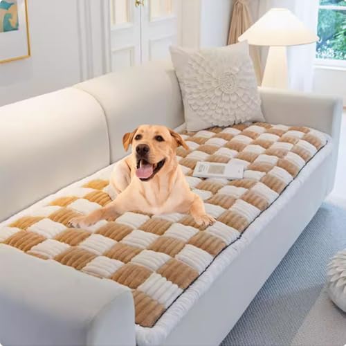 YPDOPORA Haustier-Sofabezüge Für Sofa, Sofabezug, rutschfeste Sofabezüge, Karierte Cremefarbene Große Karierte Quadratische Haustiermatte, Haustiermatte, Bettsofabezug, Waschbar,Beige,M YPDOPORA Haustier-Sofabezüge Für Sofa, Sofabezug, rutschfeste Sofabezüge, Karierte Cremefarbene Große Karierte Quadratische Haustiermatte, Haustiermatte, Bettsofabezug, Waschbar,Beige,M von YPDOPORA