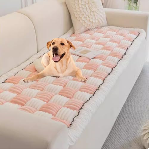 YPDOPORA Haustier-Sofabezüge Für Sofa, Sofabezug, rutschfeste Sofabezüge, Karierte Cremefarbene Große Karierte Quadratische Haustiermatte, Haustiermatte, Bettsofabezug, Waschbar,Rosa,M YPDOPORA Haustier-Sofabezüge Für Sofa, Sofabezug, rutschfeste Sofabezüge, Karierte Cremefarbene Große Karierte Quadratische Haustiermatte, Haustiermatte, Bettsofabezug, Waschbar,Rosa,M von YPDOPORA