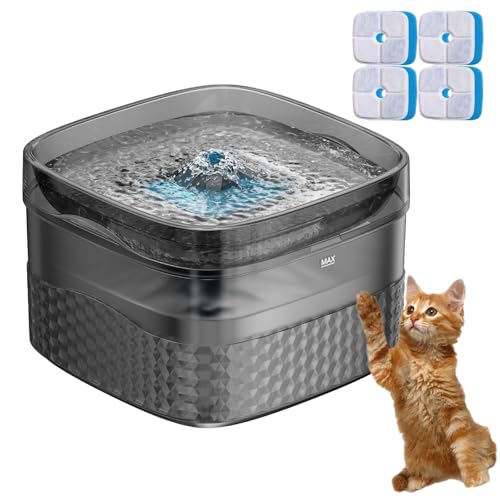 YPDOPORA Haustier-Wasserbrunnen, 9 L/2,4 Gallonen Hundebrunnen-Wassernapf, Automatischer Hundewassernapfspender Mit Ultraliser Pumpe, Automatischer Hundewasserspender Für Katzen Und Hunde von YPDOPORA
