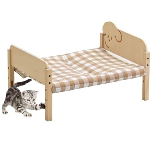 YPDOPORA Haustierbetten Haustierbett Für Hauskatzen Oder Welpen, Vier Jahreszeiten Universelles Kleines Hundebett Haustierbett Vom Boden Aus Camping-Hundebett, Leicht Zu Reinigen,Braun YPDOPORA Haustierbetten Haustierbett Für Hauskatzen Oder Welpen, Vier Jahreszeiten Universelles Kleines Hundebett Haustierbett Vom Boden Aus Camping-Hundebett, Leicht Zu Reinigen,Braun von YPDOPORA