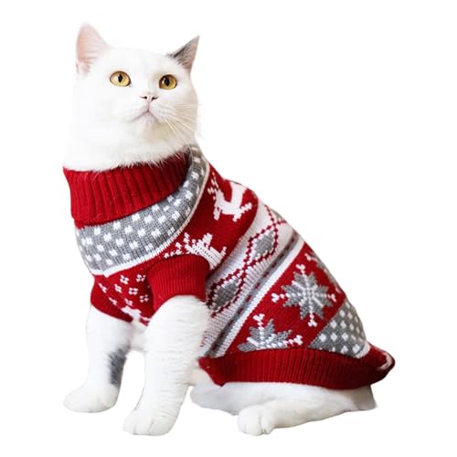 YPDOPORA Hund Weihnachtspullover Weihnachten Haustier Pullover Katze Kleidung Winter Warm Weihnachten Ragdoll Hund Katze Haustier Kätzchen Pullover Warmer Pullover Fleece,K,S YPDOPORA Hund Weihnachtspullover Weihnachten Haustier Pullover Katze Kleidung Winter Warm Weihnachten Ragdoll Hund Katze Haustier Kätzchen Pullover Warmer Pullover Fleece,K,S von YPDOPORA