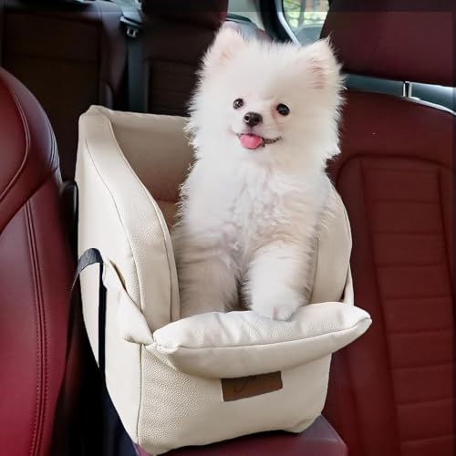 YPDOPORA Hundeautositz Für Kleine Hunde, Hundeautobett Mit Wasserdichter Innenseite, Denim-Patchwork-Sitzerhöhungen Für Autos, 25 Pfund, Mit Ansteckbarer Leine, Reise-Haustierträger YPDOPORA Hundeautositz Für Kleine Hunde, Hundeautobett Mit Wasserdichter Innenseite, Denim-Patchwork-Sitzerhöhungen Für Autos, 25 Pfund, Mit Ansteckbarer Leine, Reise-Haustierträger von YPDOPORA