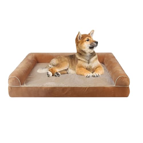 YPDOPORA Hundebett Für Couch, Hundedecke Für Couch, Großes Waschbares Hundesofabett, Weiche Nackenrolle, Hundenest Mit Baumwollfüllung, Warmes Haustier-Couchsofa,Braun,S YPDOPORA Hundebett Für Couch, Hundedecke Für Couch, Großes Waschbares Hundesofabett, Weiche Nackenrolle, Hundenest Mit Baumwollfüllung, Warmes Haustier-Couchsofa,Braun,S von YPDOPORA