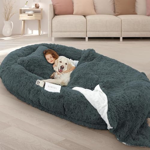 YPDOPORA Hundebett Für Menschen, Größe 180 X 114 X 30 cm, Passend Für Menschen Und Haustiere, 10 cm Dicker Memory-Schaum, Waschbar, Großes Bett, Riesiges, Übergroßes, Faltbares Hundebett,Schwarz YPDOPORA Hundebett Für Menschen, Größe 180 X 114 X 30 cm, Passend Für Menschen Und Haustiere, 10 cm Dicker Memory-Schaum, Waschbar, Großes Bett, Riesiges, Übergroßes, Faltbares Hundebett,Schwarz von YPDOPORA