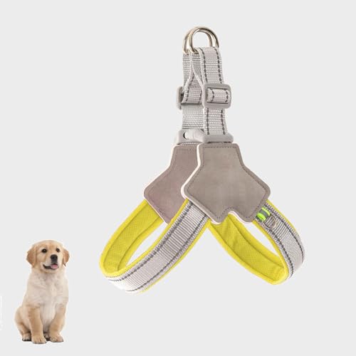 YPDOPORA Hundegeschirr, No-Pull-Serviceweste Mit Reflektorstreifen Und Kontrollgriff, Verstellbares Und Bequemes Hundegeschirr, Haustiergeschirr Für Mittelgroße Und Kleine Hunde,Gelb,L YPDOPORA Hundegeschirr, No-Pull-Serviceweste Mit Reflektorstreifen Und Kontrollgriff, Verstellbares Und Bequemes Hundegeschirr, Haustiergeschirr Für Mittelgroße Und Kleine Hunde,Gelb,L von YPDOPORA