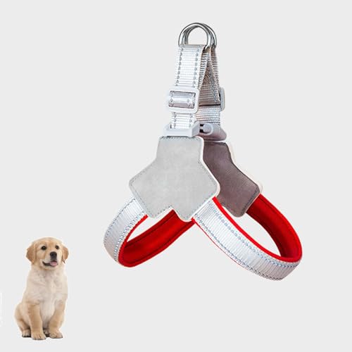 YPDOPORA Hundegeschirr, No-Pull-Serviceweste Mit Reflektorstreifen Und Kontrollgriff, Verstellbares Und Bequemes Hundegeschirr, Haustiergeschirr Für Mittelgroße Und Kleine Hunde,Rot,L YPDOPORA Hundegeschirr, No-Pull-Serviceweste Mit Reflektorstreifen Und Kontrollgriff, Verstellbares Und Bequemes Hundegeschirr, Haustiergeschirr Für Mittelgroße Und Kleine Hunde,Rot,L von YPDOPORA