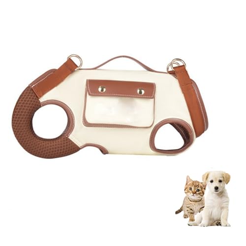 YPDOPORA Hundegeschirr Für Kleine Katzen Und Hunde, Hebegeschirr Für Kleine Hunde, Hunderucksack, Zugseil, Verstellbarer Rucksack Mit Kleiner Leckerli-Tasche Für Welpen,Braun,L YPDOPORA Hundegeschirr Für Kleine Katzen Und Hunde, Hebegeschirr Für Kleine Hunde, Hunderucksack, Zugseil, Verstellbarer Rucksack Mit Kleiner Leckerli-Tasche Für Welpen,Braun,L von YPDOPORA