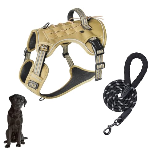 YPDOPORA Hundegeschirr Für Kleine Und Mittelgroße Hunde, Verstellbares Haustiergeschirr Ohne Zug, Leicht Zu Kontrollierende Haustierweste, Militärdienst-Hundegeschirr,E,L YPDOPORA Hundegeschirr Für Kleine Und Mittelgroße Hunde, Verstellbares Haustiergeschirr Ohne Zug, Leicht Zu Kontrollierende Haustierweste, Militärdienst-Hundegeschirr,E,L von YPDOPORA