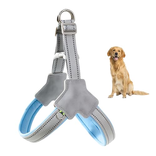 YPDOPORA Hundegeschirr Ohne Ziehen Und Würgen, Verstellbare, Weich Gepolsterte Geschirre, Reflektierendes Hundegeschirr, Weste Ohne Ziehen Mit Griff, Hundewestengeschirr,Blau,S YPDOPORA Hundegeschirr Ohne Ziehen Und Würgen, Verstellbare, Weich Gepolsterte Geschirre, Reflektierendes Hundegeschirr, Weste Ohne Ziehen Mit Griff, Hundewestengeschirr,Blau,S von YPDOPORA