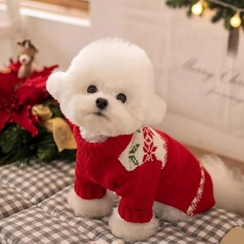 YPDOPORA Hundekleidung, Hundekleidung, Hundepullover, Weich, Dick, Warm, Leicht, Gestrickt, Bequeme Haustierkleidung Für Kleine, Mittelgroße Hunde Und Katzen,Rot,XXL YPDOPORA Hundekleidung, Hundekleidung, Hundepullover, Weich, Dick, Warm, Leicht, Gestrickt, Bequeme Haustierkleidung Für Kleine, Mittelgroße Hunde Und Katzen,Rot,XXL von YPDOPORA