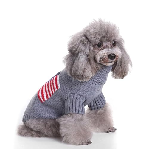 YPDOPORA Hundepullover, Weihnachts-Cartoon-Rentier-Pullover, Haustierkleidung, Bekleidung Und Accessoires Für Kleine Hunde,F,L von YPDOPORA