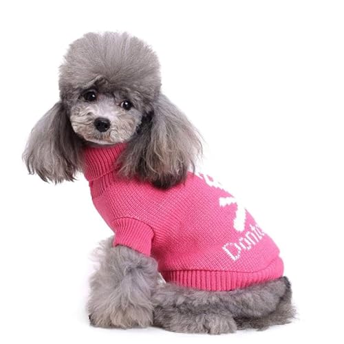 YPDOPORA Hundepullover, Weihnachts-Cartoon-Rentier-Pullover, Haustierkleidung, Bekleidung Und Accessoires Für Kleine Hunde,K,XL von YPDOPORA
