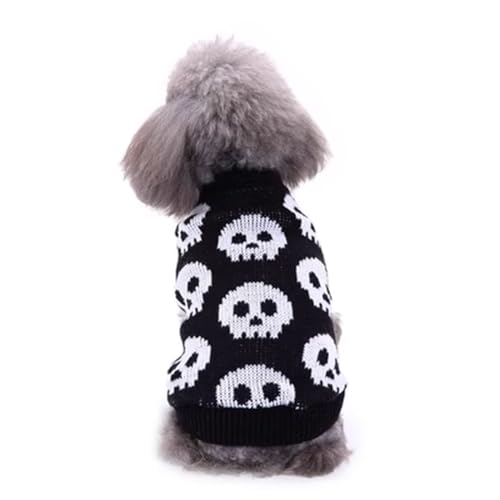 YPDOPORA Hundepullover, Weihnachts-Cartoon-Rentier-Pullover, Haustierkleidung, Bekleidung Und Accessoires Für Kleine Hunde,R,M von YPDOPORA