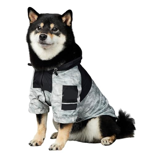 YPDOPORA Hunderegenmantel, Hundejacke, Wasserdichter Und Winddichter Leichter Hunderegenmantel, Hunderegenmantel Mit Kapuze, Hundefans Hunderegenmantel, Für Kleine, Mittlere Und Große Hunde,3XL von YPDOPORA