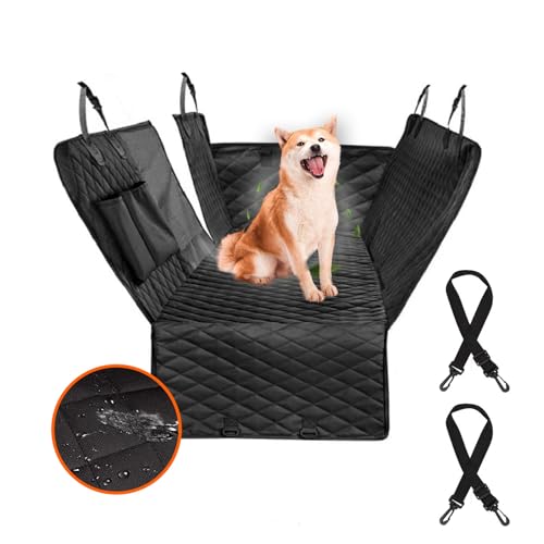 YPDOPORA Hundesitzbezug Für Die Rückbank, 100% wasserdichte Autositzbezüge Für Hunde Mit Netzfenster, Kratzfeste, rutschfeste Autohängematte Für Hunde, Autositzbezüge Für Hunde, Hunderücksitzbezug von YPDOPORA
