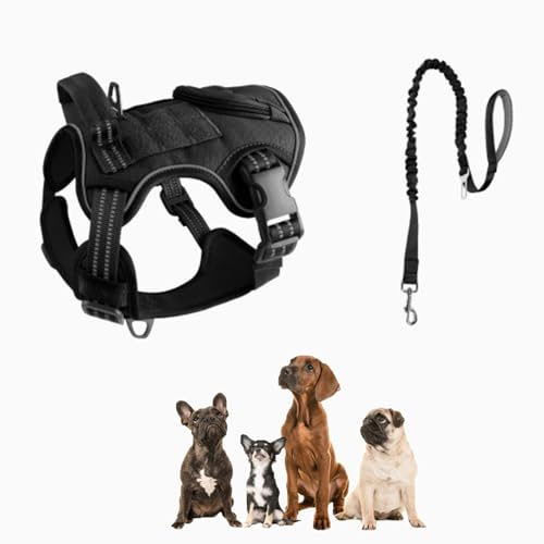 YPDOPORA Hundewestengeschirr, Bequemer Ausbruchsicherer Geschirrgurt, Reflektierendes, Verstellbares Geschirr Für Große Rassen, Hundegeschirr Zum Spazierengehen Für Reisen Und Spaziergänge,Schwarz,M YPDOPORA Hundewestengeschirr, Bequemer Ausbruchsicherer Geschirrgurt, Reflektierendes, Verstellbares Geschirr Für Große Rassen, Hundegeschirr Zum Spazierengehen Für Reisen Und Spaziergänge,Schwarz,M von YPDOPORA