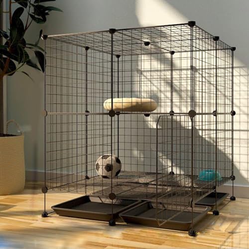 YPDOPORA Indoor-Katzenkäfig, 2 Etagen, Kätzchenkäfig, Haus, Katzengehege, Frettchenkäfig, DIY, Haustier-Laufstall, Abnehmbarer Metallzwinger,C YPDOPORA Indoor-Katzenkäfig, 2 Etagen, Kätzchenkäfig, Haus, Katzengehege, Frettchenkäfig, DIY, Haustier-Laufstall, Abnehmbarer Metallzwinger,C von YPDOPORA