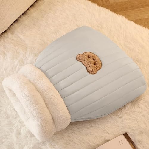 YPDOPORA Katzen-Winterschlafsack, Katzenschlafsack, Katzenschlafsack Für Katzen Im Winter, Schlafen Im 360°-Wickel, Hund, Katze, Winter, Warmer Schlafsack, Plüsch, Weiches Haustierbett,Blau,L YPDOPORA Katzen-Winterschlafsack, Katzenschlafsack, Katzenschlafsack Für Katzen Im Winter, Schlafen Im 360°-Wickel, Hund, Katze, Winter, Warmer Schlafsack, Plüsch, Weiches Haustierbett,Blau,L von YPDOPORA