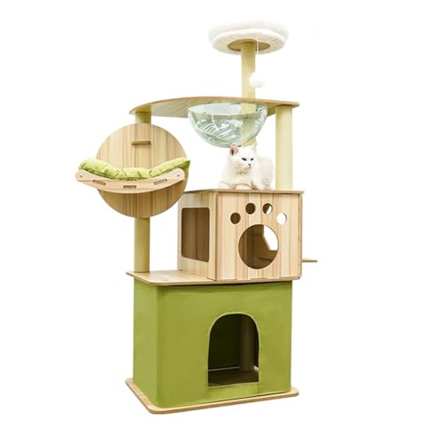 YPDOPORA Katzenbaum, Katzenturm, Katzenklettergerüst, Holz, Mehrschichtiges Plüsch, Katzenwohnung, Katzenhaus, Katzenkratzbaum Für Hauskatzen Mit Katzenwohnungen, Raumkapsel YPDOPORA Katzenbaum, Katzenturm, Katzenklettergerüst, Holz, Mehrschichtiges Plüsch, Katzenwohnung, Katzenhaus, Katzenkratzbaum Für Hauskatzen Mit Katzenwohnungen, Raumkapsel von YPDOPORA
