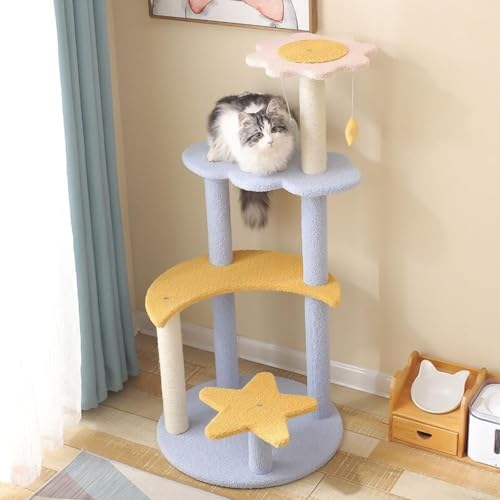 YPDOPORA Katzenbaum Für Hauskatzen, Mehrschichtiges Katzenklettergerüst, Stabile Katzensprungplattform, Verschleißfester Katzenkratzbaum, Katzenbaum Für Kleine Und Mittelgroße Hauskatzen,M YPDOPORA Katzenbaum Für Hauskatzen, Mehrschichtiges Katzenklettergerüst, Stabile Katzensprungplattform, Verschleißfester Katzenkratzbaum, Katzenbaum Für Kleine Und Mittelgroße Hauskatzen,M von YPDOPORA