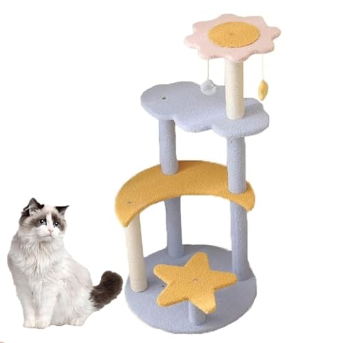 YPDOPORA Katzenbaum Für Hauskatzen, Mehrschichtiges Katzenklettergerüst, Stabile Katzensprungplattform, Verschleißfester Katzenkratzbaum, Katzenbaum Für Kleine Und Mittelgroße Hauskatzen,S YPDOPORA Katzenbaum Für Hauskatzen, Mehrschichtiges Katzenklettergerüst, Stabile Katzensprungplattform, Verschleißfester Katzenkratzbaum, Katzenbaum Für Kleine Und Mittelgroße Hauskatzen,S von YPDOPORA