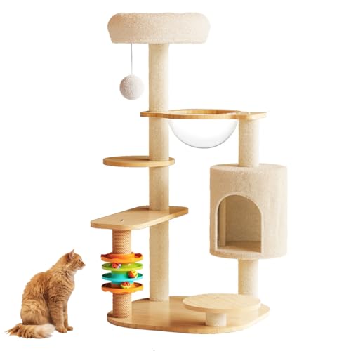 YPDOPORA Katzenbaumturm, Katzenkratzbaum Aus 100% Natürlichem Sisal, Kratzbaum Für Hauskatzen, Mit Supergemütlicher Sitzstange Und Katzenplattform Für Katzen,C YPDOPORA Katzenbaumturm, Katzenkratzbaum Aus 100% Natürlichem Sisal, Kratzbaum Für Hauskatzen, Mit Supergemütlicher Sitzstange Und Katzenplattform Für Katzen,C von YPDOPORA