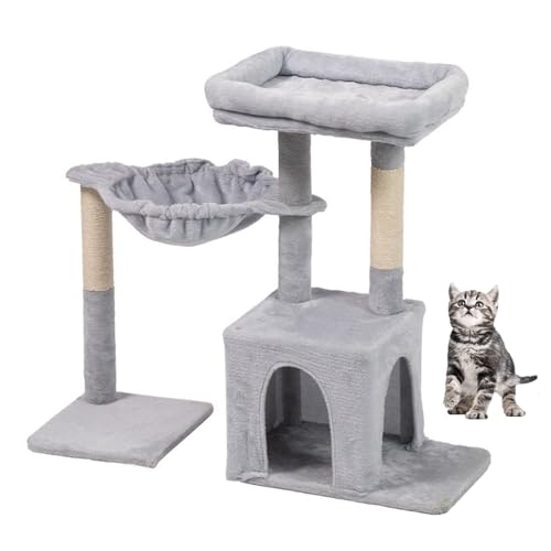 YPDOPORA Katzenbaumturm 31 Zoll, Katzenbaum Für Hauskatzen, Katzenkratzbaum, Katzenkratzbaum Mit Hängemattensitz, Kleiner Katzenturm, Katzenspielhaus, Katzenwohnungen Für Katzen,A YPDOPORA Katzenbaumturm 31 Zoll, Katzenbaum Für Hauskatzen, Katzenkratzbaum, Katzenkratzbaum Mit Hängemattensitz, Kleiner Katzenturm, Katzenspielhaus, Katzenwohnungen Für Katzen,A von YPDOPORA