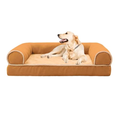 YPDOPORA Katzenbett, Hundecouch, Bett Mit Abnehmbaren Nackenrollen Und Waschbarem Bezug, Wasserdichtes Futter Für Haustierbedarf Und rutschfeste Unterseite, Sofa Aus Plüsch Und Wildleder,Braun,2XL YPDOPORA Katzenbett, Hundecouch, Bett Mit Abnehmbaren Nackenrollen Und Waschbarem Bezug, Wasserdichtes Futter Für Haustierbedarf Und rutschfeste Unterseite, Sofa Aus Plüsch Und Wildleder,Braun,2XL von YPDOPORA