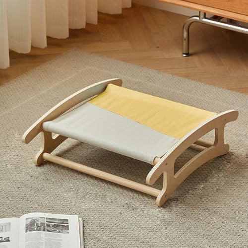 YPDOPORA Katzenbett, Katzencouch, Haustiersofa Für Hauskatzen, Holzmöbel Für Den Innenbereich, Erhöhte Katzenbetten Mit Abnehmbarem Matratzenbezug, Geeignet Für Kätzchen, Welpen,Gelb YPDOPORA Katzenbett, Katzencouch, Haustiersofa Für Hauskatzen, Holzmöbel Für Den Innenbereich, Erhöhte Katzenbetten Mit Abnehmbarem Matratzenbezug, Geeignet Für Kätzchen, Welpen,Gelb von YPDOPORA