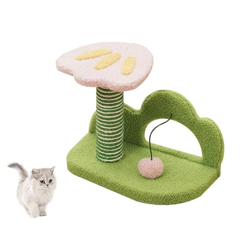 YPDOPORA Katzenbett Aus Natürlichem Grünem Plüsch, Mehrschichtiges Katzenkriechen, Multifunktionaler Katzenbaum, Katzenhaus Für Den Innenbereich, Katzenkratzsäule Aus Sisal, Katzenspiel & -Ruhe YPDOPORA Katzenbett Aus Natürlichem Grünem Plüsch, Mehrschichtiges Katzenkriechen, Multifunktionaler Katzenbaum, Katzenhaus Für Den Innenbereich, Katzenkratzsäule Aus Sisal, Katzenspiel & -Ruhe von YPDOPORA