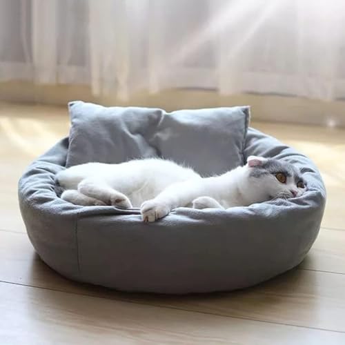 YPDOPORA Katzenbett Mit Kissen, Hundehütte, Warme, Weiche Haustierkissen, Abnehmbare Kissen Für Kleine Hunde Und Katzen, Unterseite Atmungsaktiv Mit Anti-Rutsch-Matte,M YPDOPORA Katzenbett Mit Kissen, Hundehütte, Warme, Weiche Haustierkissen, Abnehmbare Kissen Für Kleine Hunde Und Katzen, Unterseite Atmungsaktiv Mit Anti-Rutsch-Matte,M von YPDOPORA