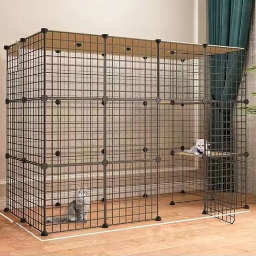 YPDOPORA Katzenhäuser, Haustiergehege, Gemütlicher Haustierkäfig, Zusammenklappbare Haustierhütten, Großer Auslaufplatz Für Haustiere, Katzenvilla Für Kätzchen, Meerschweinchen, Hasen,F YPDOPORA Katzenhäuser, Haustiergehege, Gemütlicher Haustierkäfig, Zusammenklappbare Haustierhütten, Großer Auslaufplatz Für Haustiere, Katzenvilla Für Kätzchen, Meerschweinchen, Hasen,F von YPDOPORA