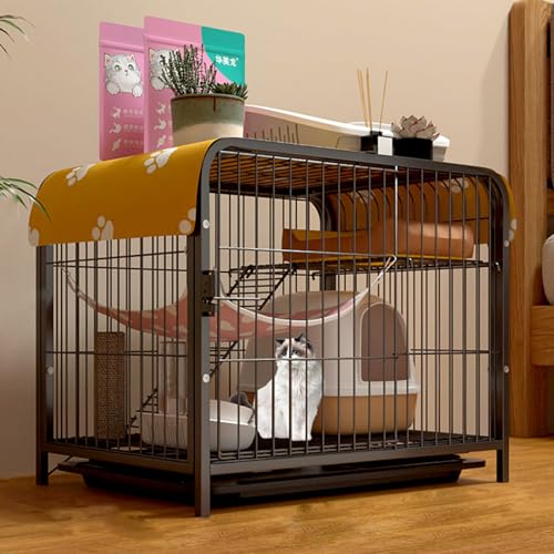 YPDOPORA Katzenhäuser Für Hauskatzen Mit Hängematte, Katzenlaufstall, Geschlossenem Draht, Doppeltür-Design, Praktisch Für Bequeme Interaktion Für Katzen/Hunde/Meerschweinchen,J YPDOPORA Katzenhäuser Für Hauskatzen Mit Hängematte, Katzenlaufstall, Geschlossenem Draht, Doppeltür-Design, Praktisch Für Bequeme Interaktion Für Katzen/Hunde/Meerschweinchen,J von YPDOPORA