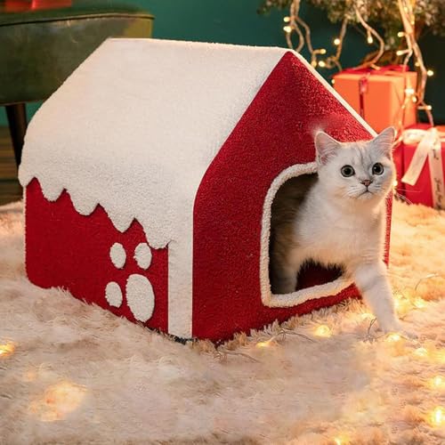 YPDOPORA Katzenhaus Für Den Innenbereich, Hochbelastbare Wolkenbaumwolle, Faltbare Hundehütte, Zwingerbettmatte Mit Kissen, Warmes Winternest, Welpenhöhle, Sofa Für Den Innenbereich,L YPDOPORA Katzenhaus Für Den Innenbereich, Hochbelastbare Wolkenbaumwolle, Faltbare Hundehütte, Zwingerbettmatte Mit Kissen, Warmes Winternest, Welpenhöhle, Sofa Für Den Innenbereich,L von YPDOPORA