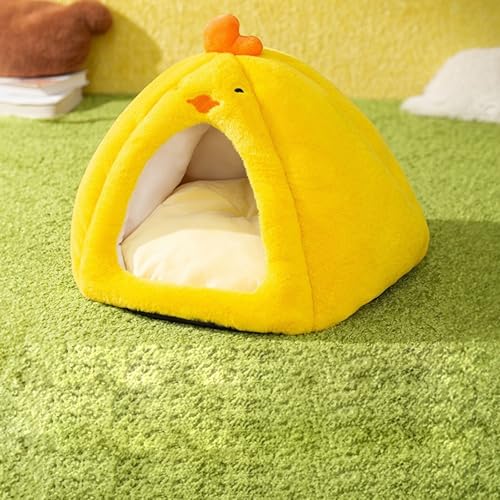 YPDOPORA Katzenhöhlenbett in Hühnerform Mit Dickem Kissen, Warmes Katzenhaus Für Hauskatzen, Katzenzelt Mit Rutschfester Unterseite Und Abnehmbarem, Waschbarem, Gepolstertem Kissen,Gelb,XL YPDOPORA Katzenhöhlenbett in Hühnerform Mit Dickem Kissen, Warmes Katzenhaus Für Hauskatzen, Katzenzelt Mit Rutschfester Unterseite Und Abnehmbarem, Waschbarem, Gepolstertem Kissen,Gelb,XL von YPDOPORA