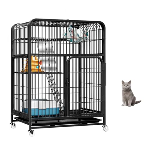 YPDOPORA Katzenkäfig Für Den Innenbereich, Katzengehege Für Den Außenbereich Mit Rädern, Abnehmbarer Katzenlaufstall, Großes Katzenhaus Für 1–2 Katzen,F YPDOPORA Katzenkäfig Für Den Innenbereich, Katzengehege Für Den Außenbereich Mit Rädern, Abnehmbarer Katzenlaufstall, Großes Katzenhaus Für 1–2 Katzen,F von YPDOPORA