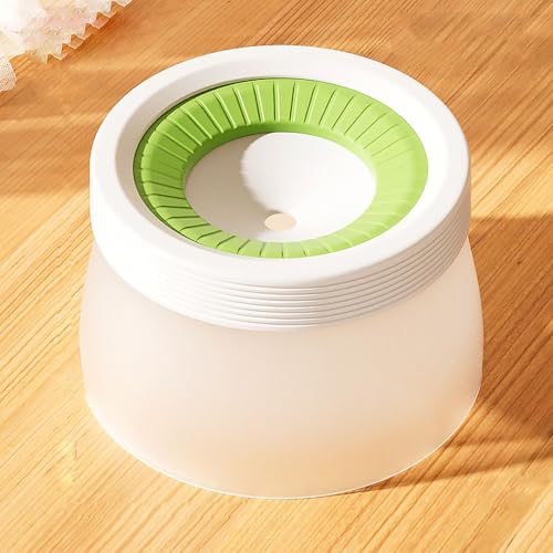 YPDOPORA Katzenwassernapf Mit Großem Fassungsvermögen Von 1,2 L, Spritzwassergeschütztes Und Auslaufsicheres Design, Erhöht Und Abnehmbar Für Einfache Reinigung, Langlebiger Trinknapf Für Katzen,Grün von YPDOPORA