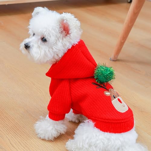YPDOPORA Kleines Hunde-Weihnachtskleid, Weihnachts-Hundekleidung, Hundekleidung, Haustierkleidung, Hundekleidung, Winter-Katze Und Hund, Hunde-Outfit,A,S YPDOPORA Kleines Hunde-Weihnachtskleid, Weihnachts-Hundekleidung, Hundekleidung, Haustierkleidung, Hundekleidung, Winter-Katze Und Hund, Hunde-Outfit,A,S von YPDOPORA