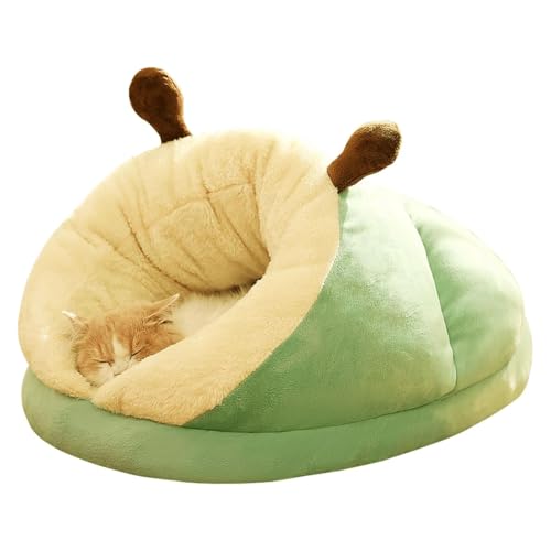 YPDOPORA Kleines Hundebett, Katzenhöhle, Haustierzelt Für Kleine Und Mittelgroße Welpen, Kätzchen, Hunde Und Katzen, Süßes Katzennestbett, Dicker, Warmer, Weicher Katzenschlafsack Aus Fleece,Grün,S YPDOPORA Kleines Hundebett, Katzenhöhle, Haustierzelt Für Kleine Und Mittelgroße Welpen, Kätzchen, Hunde Und Katzen, Süßes Katzennestbett, Dicker, Warmer, Weicher Katzenschlafsack Aus Fleece,Grün,S von YPDOPORA