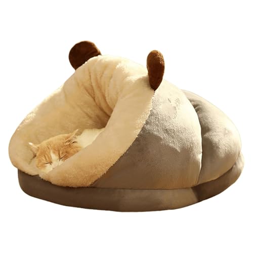 YPDOPORA Kleines Hundebett, Katzenhöhle, Haustierzelt Für Kleine Und Mittelgroße Welpen, Kätzchen, Hunde Und Katzen, Süßes Katzennestbett, Dicker, Warmer, Weicher Katzenschlafsack Aus Fleece,Grau,M YPDOPORA Kleines Hundebett, Katzenhöhle, Haustierzelt Für Kleine Und Mittelgroße Welpen, Kätzchen, Hunde Und Katzen, Süßes Katzennestbett, Dicker, Warmer, Weicher Katzenschlafsack Aus Fleece,Grau,M von YPDOPORA