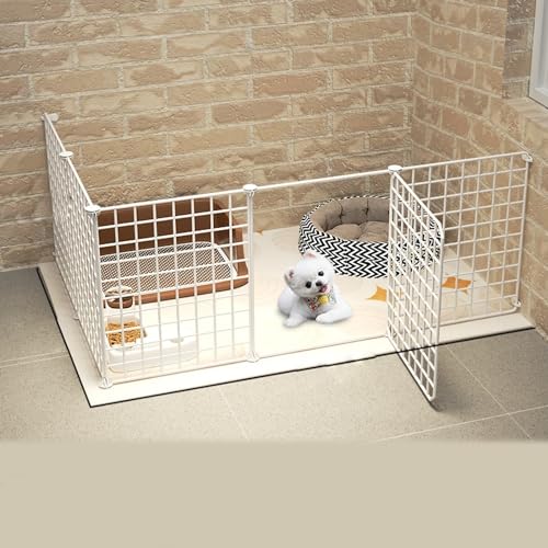 YPDOPORA Kleintier-Laufstall, Stacheldraht-Hundekäfig, DIY-Haustiergehege, Frei Erweiterbar Und Einfach Zu Montieren, Mit Anti-Rutsch-Aufklebern,A YPDOPORA Kleintier-Laufstall, Stacheldraht-Hundekäfig, DIY-Haustiergehege, Frei Erweiterbar Und Einfach Zu Montieren, Mit Anti-Rutsch-Aufklebern,A von YPDOPORA