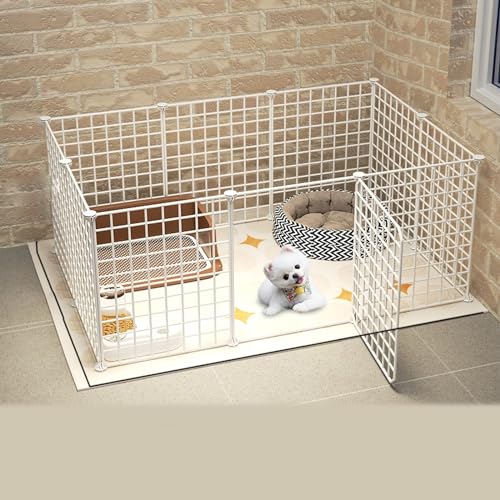 YPDOPORA Kleintier-Laufstall, Stacheldraht-Hundekäfig, DIY-Haustiergehege, Frei Erweiterbar Und Einfach Zu Montieren, Mit Anti-Rutsch-Aufklebern,E YPDOPORA Kleintier-Laufstall, Stacheldraht-Hundekäfig, DIY-Haustiergehege, Frei Erweiterbar Und Einfach Zu Montieren, Mit Anti-Rutsch-Aufklebern,E von YPDOPORA