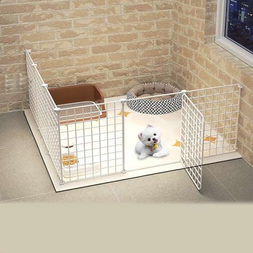 YPDOPORA Kleintier-Laufstall, Stacheldraht-Hundekäfig, DIY-Haustiergehege, Frei Erweiterbar Und Einfach Zu Montieren, Mit Anti-Rutsch-Aufklebern,Q YPDOPORA Kleintier-Laufstall, Stacheldraht-Hundekäfig, DIY-Haustiergehege, Frei Erweiterbar Und Einfach Zu Montieren, Mit Anti-Rutsch-Aufklebern,Q von YPDOPORA